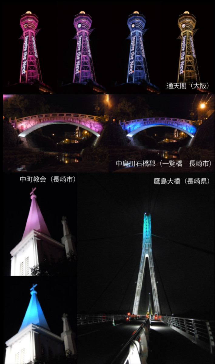 長距離照射型LED投光器　スカイハイビーム フルカラー
